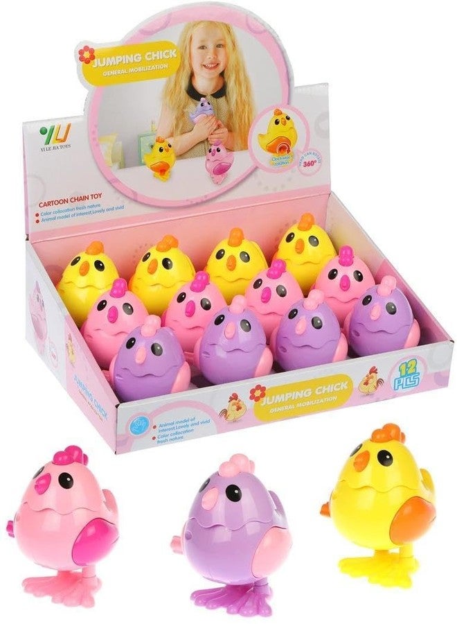 acrown Cute Animal Toys for Kids Sensory Worm Animal Wind up Colorful Toy Insect Figurines for Boys and Girls Multicolor (Chicken Toy) - Image 3